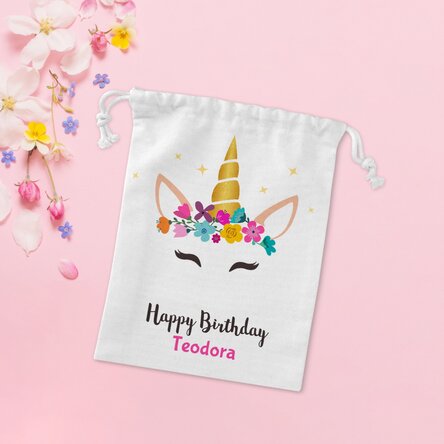 Săculeț mic pentru cadouri - Unicorn