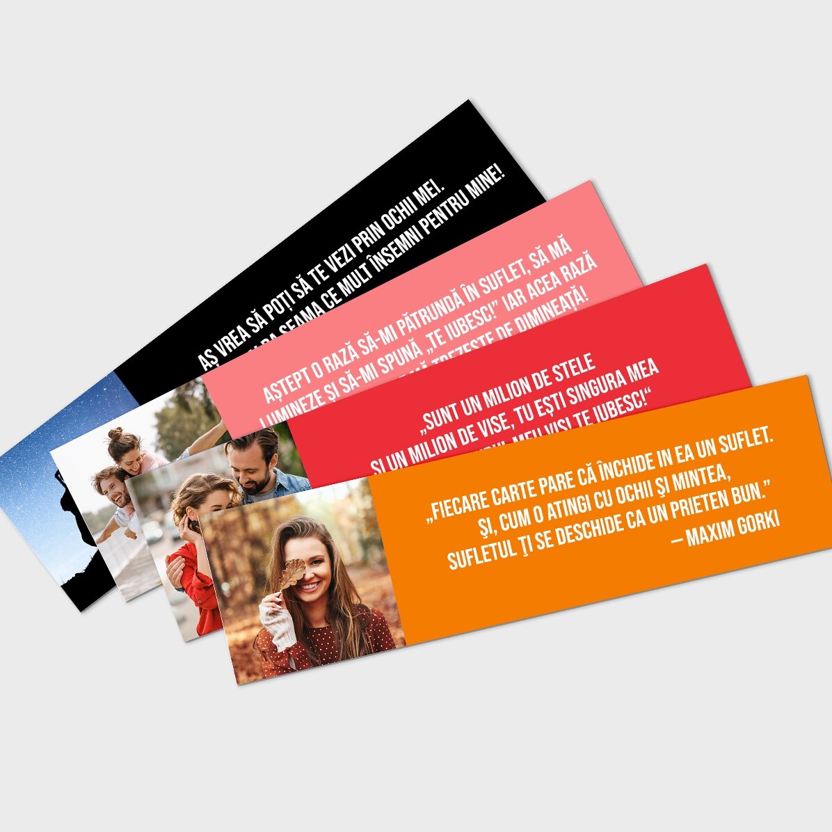 Semn de carte personalizat cu o poză și mesaj