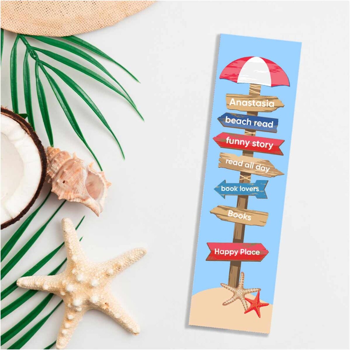 Semn de carte personalizat cu text - Books