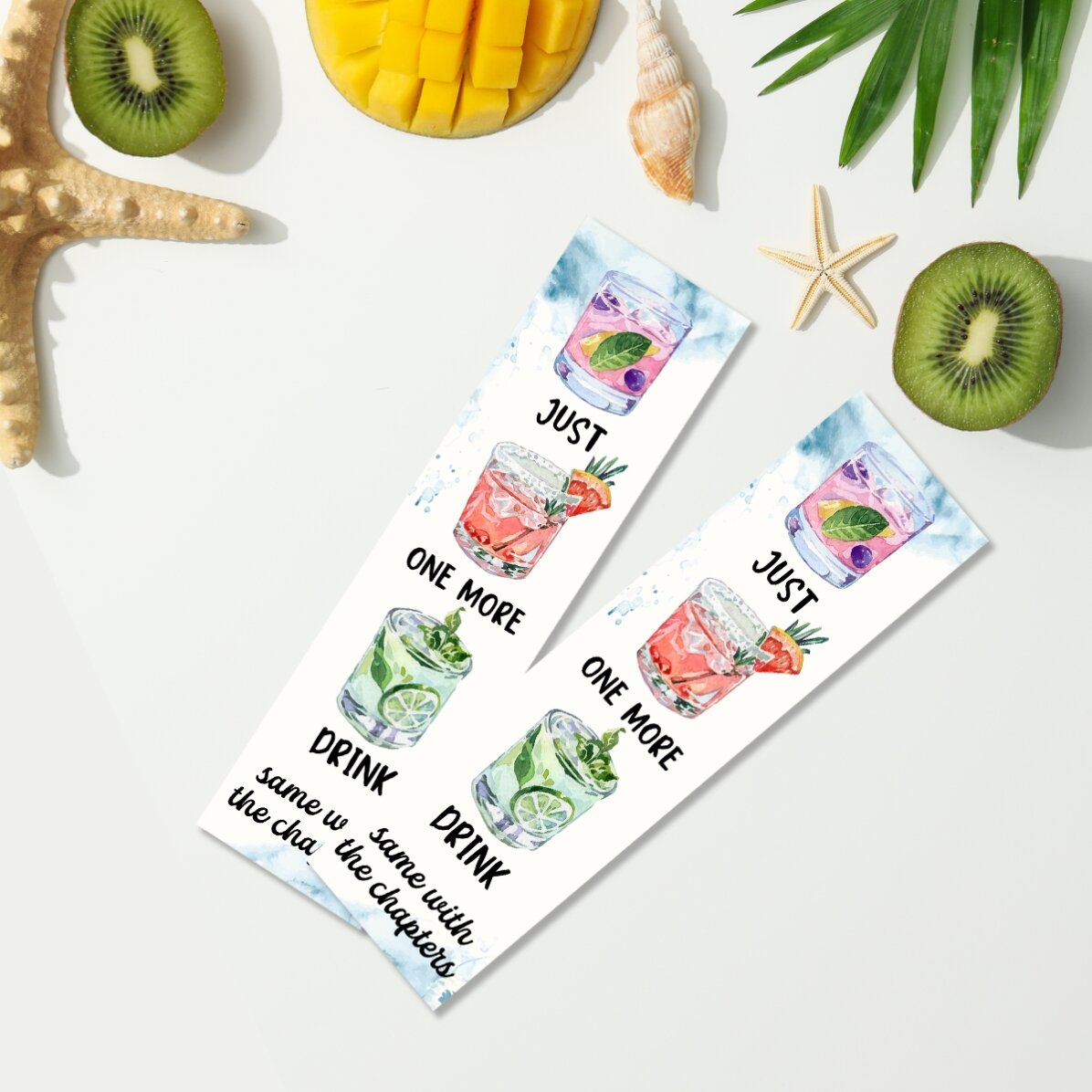 Semn de carte personalizat cu text - One more drink