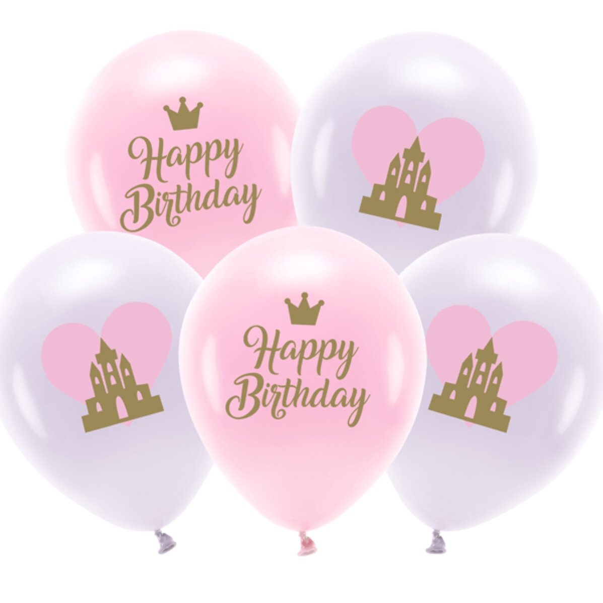 Set 5 baloane - Birthday Pink 