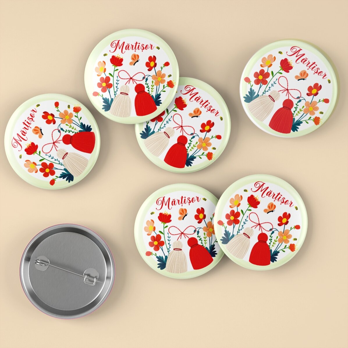 Set 6 insigne - Mărțișor