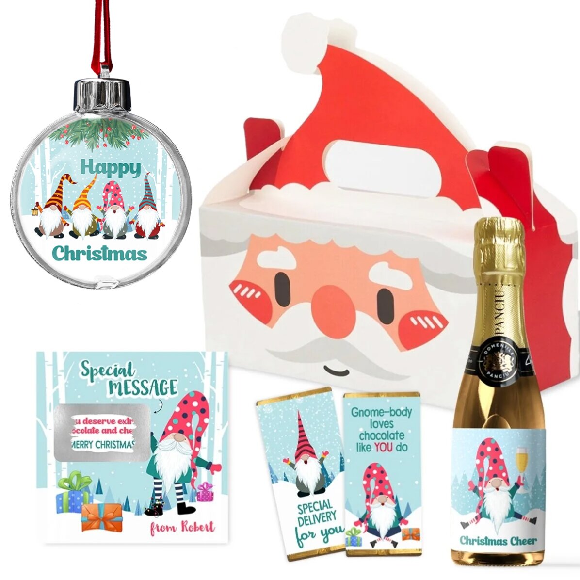 Set cadou cu card personalizat - Let it snow