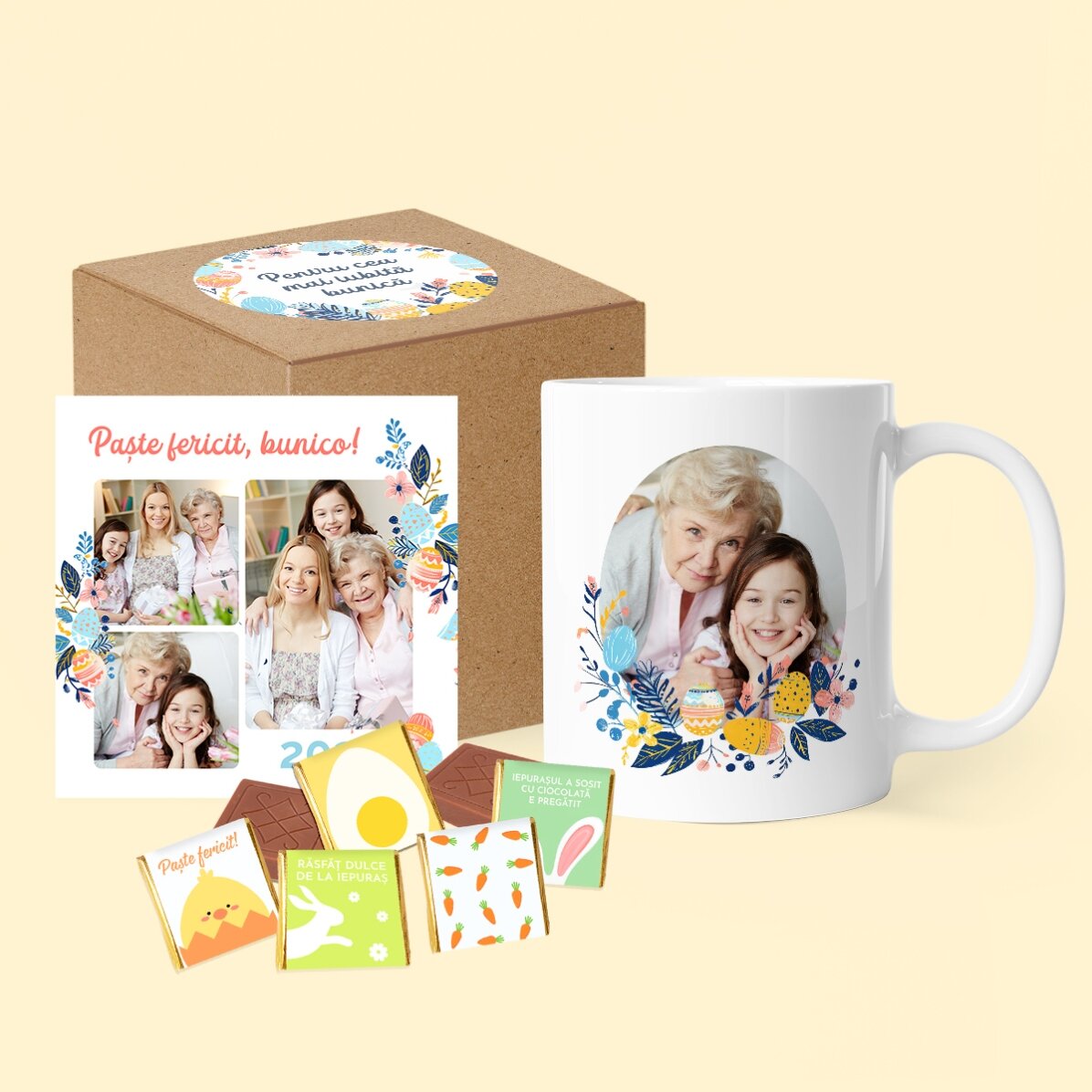 Подаръчен комплект за Великден за баба