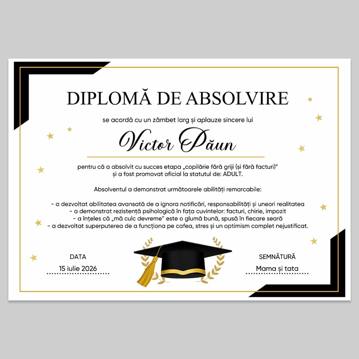 Подаръчен комплект за абсолвенти – Животът като възрастен