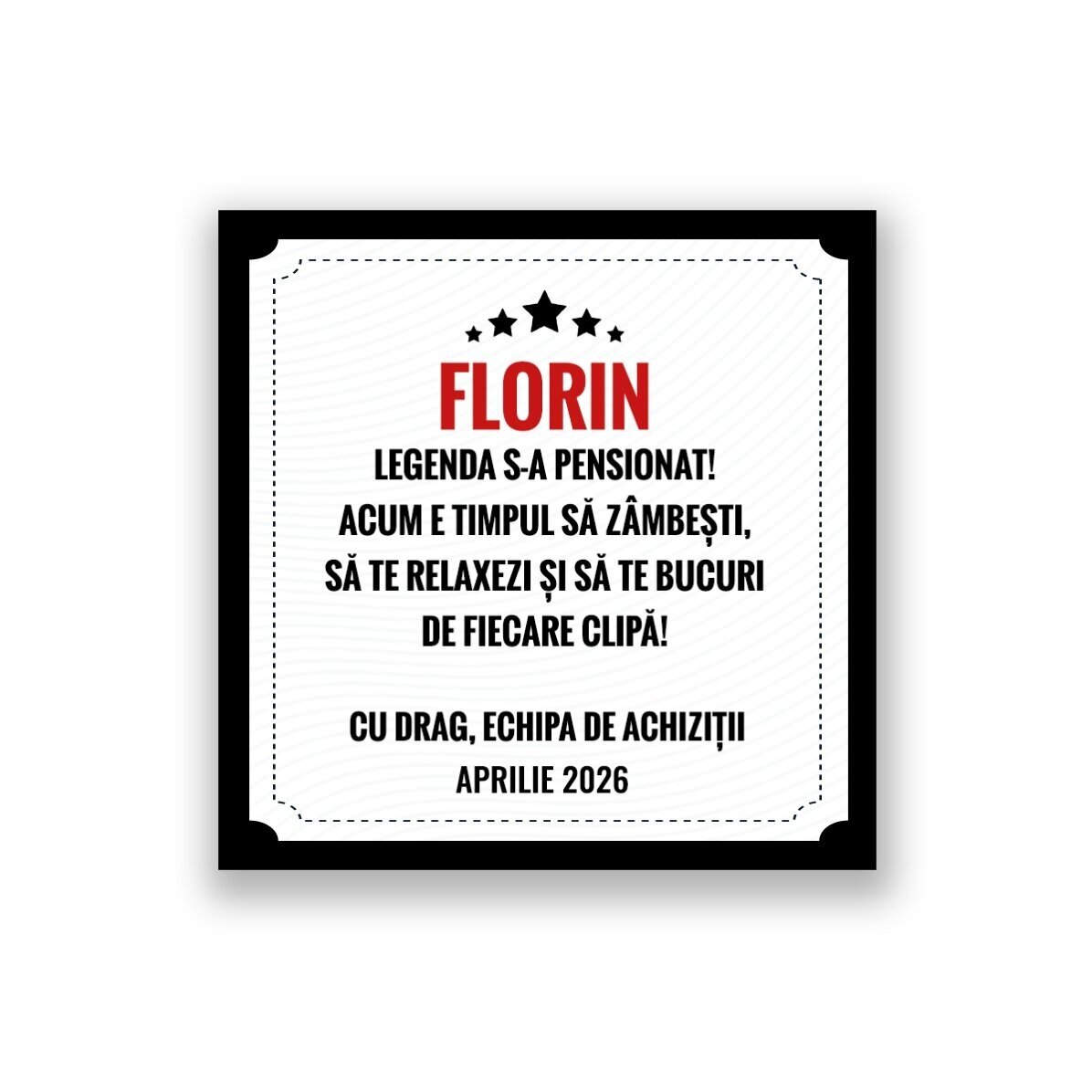 Персонализиран подаръчен комплект – Легендата се пенсионира