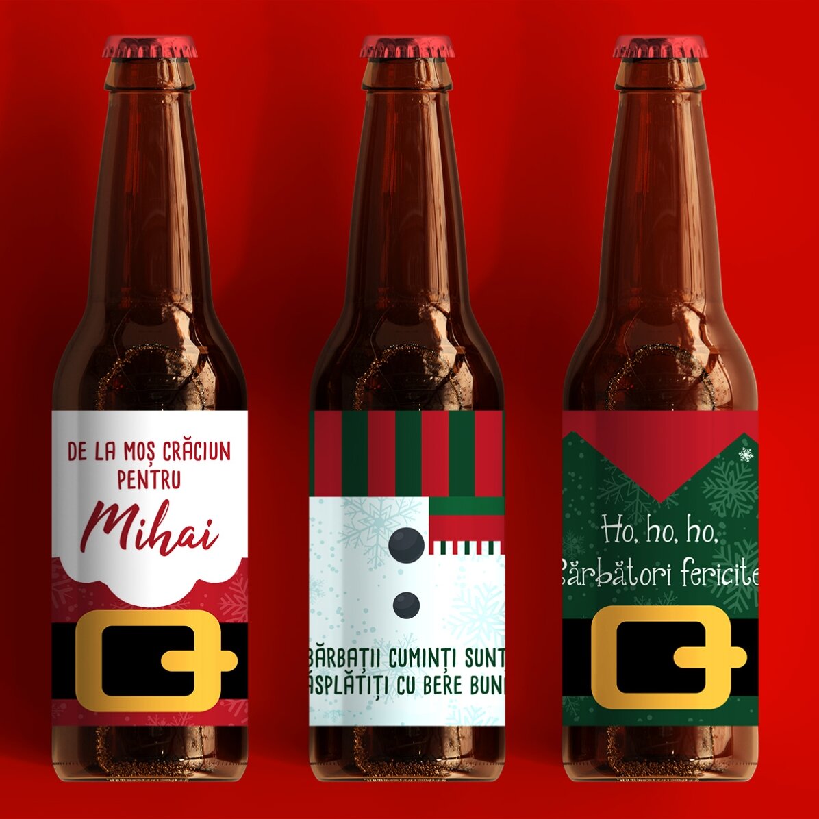 Set de 3 beri - Ho, ho, ho!