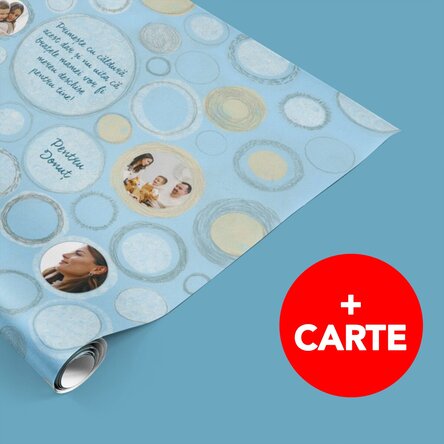 Set hârtie de împachetat personalizată și cartea Cercul