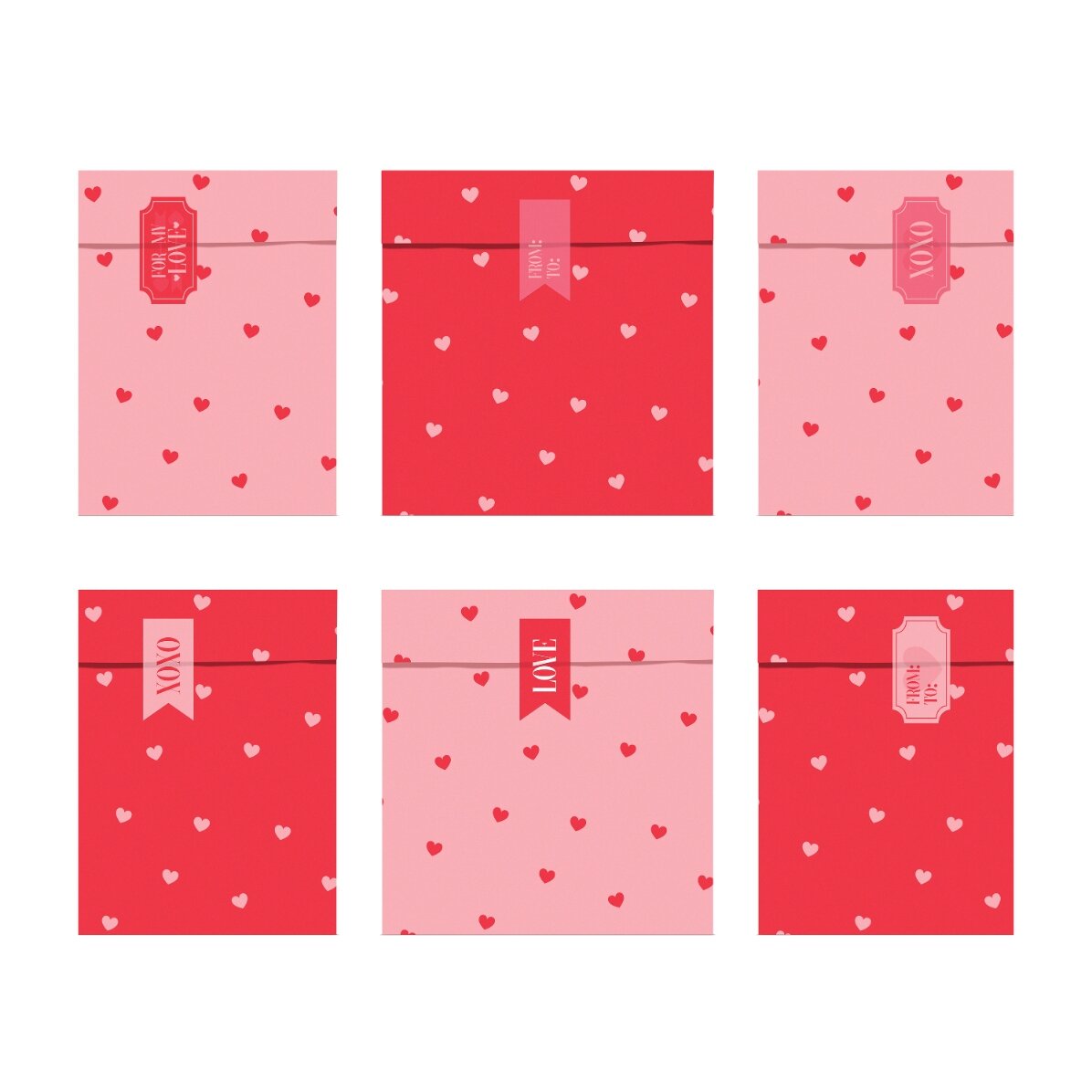 Set punguțe cadou - Love is in the air