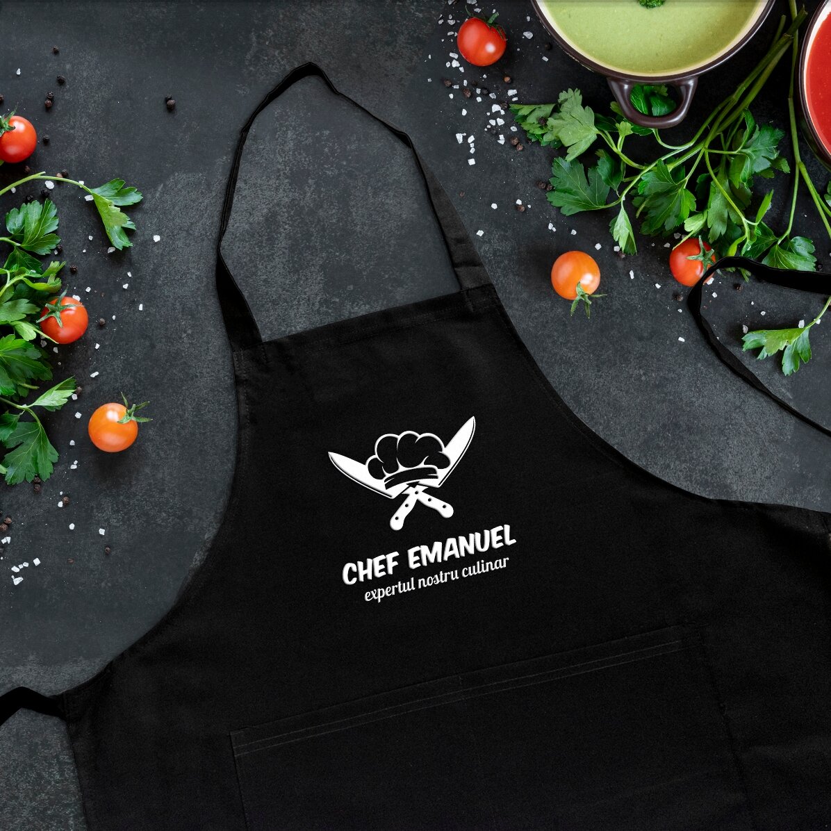 Șorț personalizat - Bucătar la cuțite