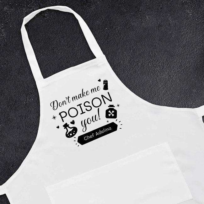 Șorț personalizat cu mesaj - Poison