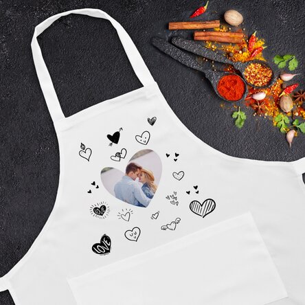 Персонализирано сортиране с фотография във формата на сърце