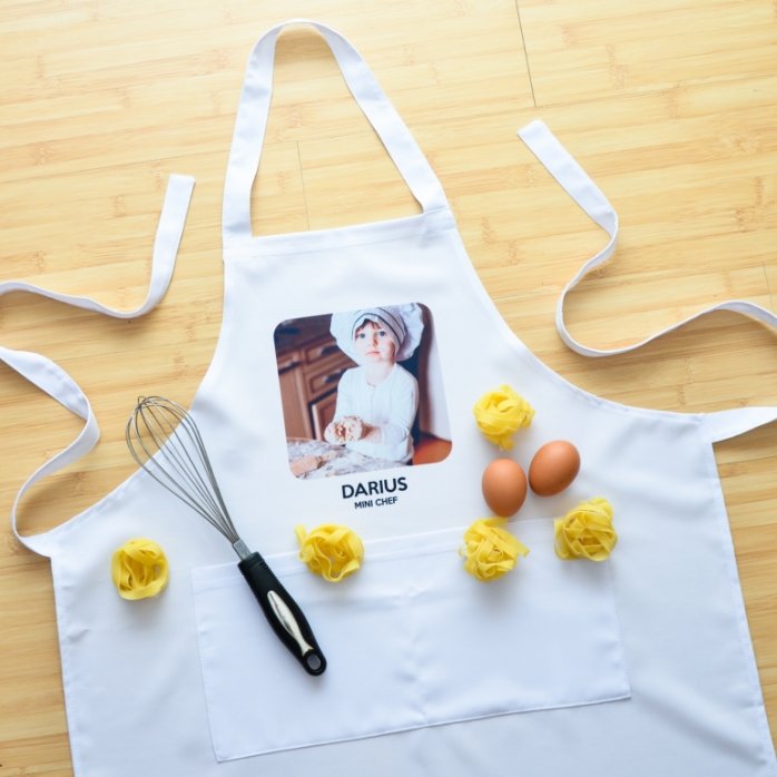 Șorț personalizat cu o poză și text