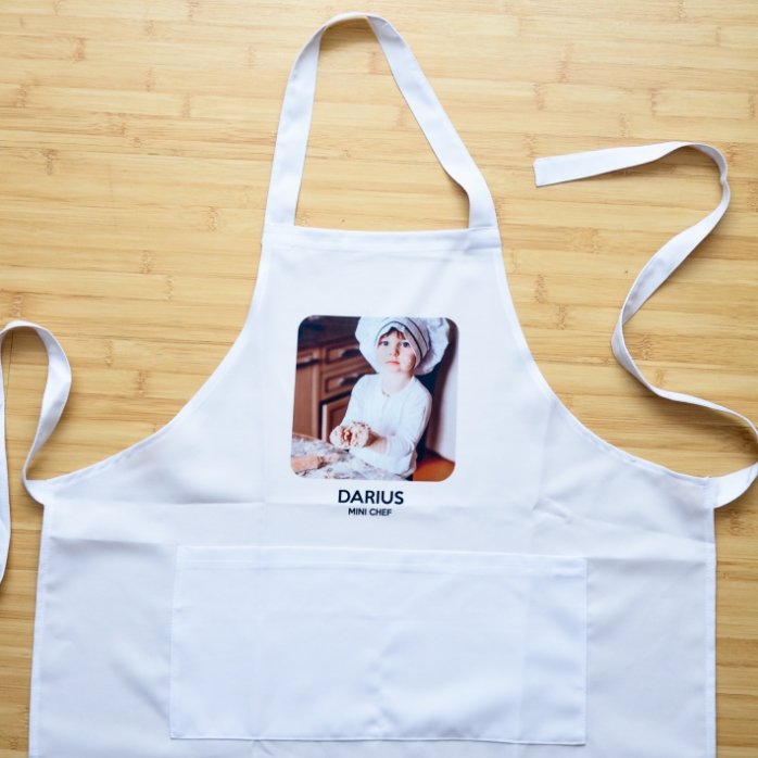 Șorț personalizat cu o poză și text