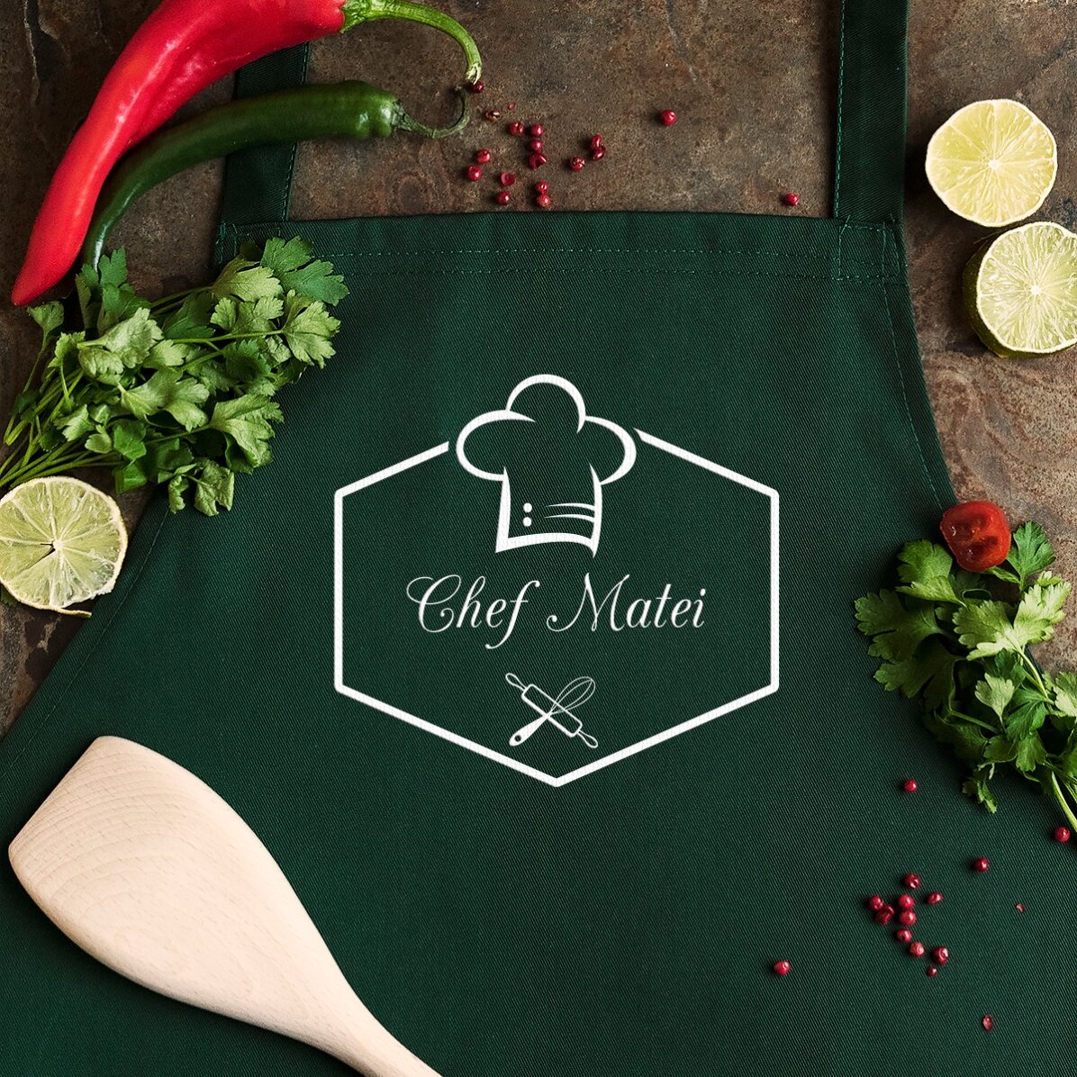 Șorț personalizat cu text - Chef