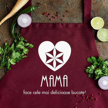 Șorț personalizat cu text - Mama 