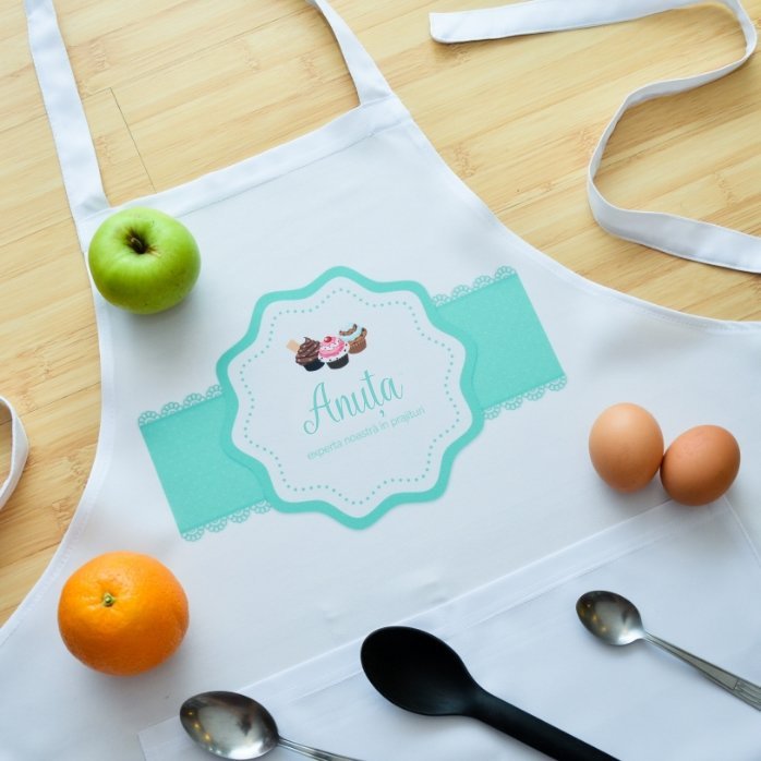 Șorț personalizat - Expertă în prăjituri