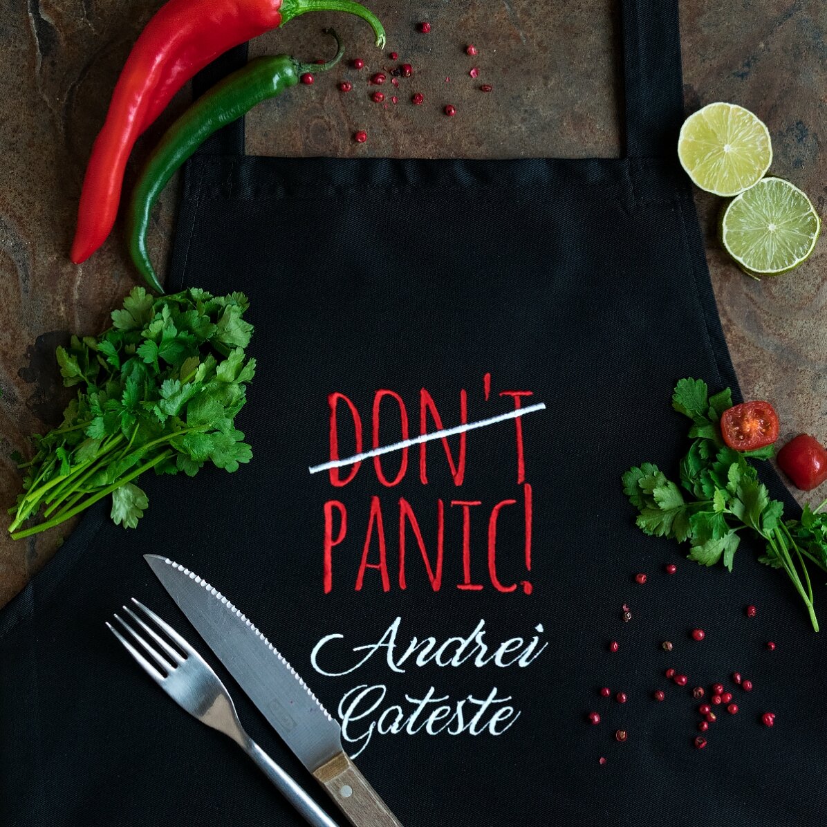 Șorț personalizat - nu e panică