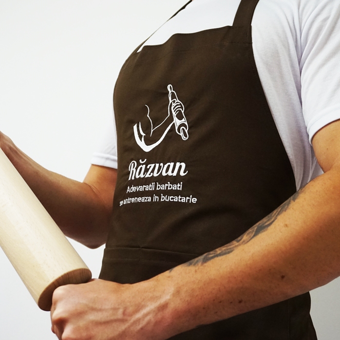 Șorț personalizat cu text - Sport în bucătărie