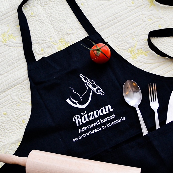Șorț personalizat cu text - Sport în bucătărie