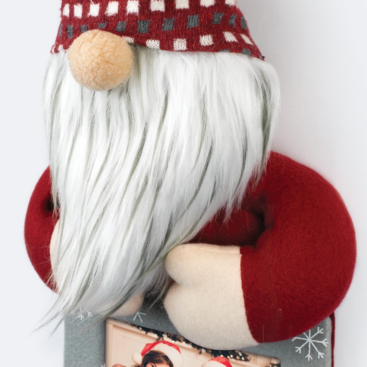 Ramă foto Spiriduș de Crăciun cu 3 poze - model Boris