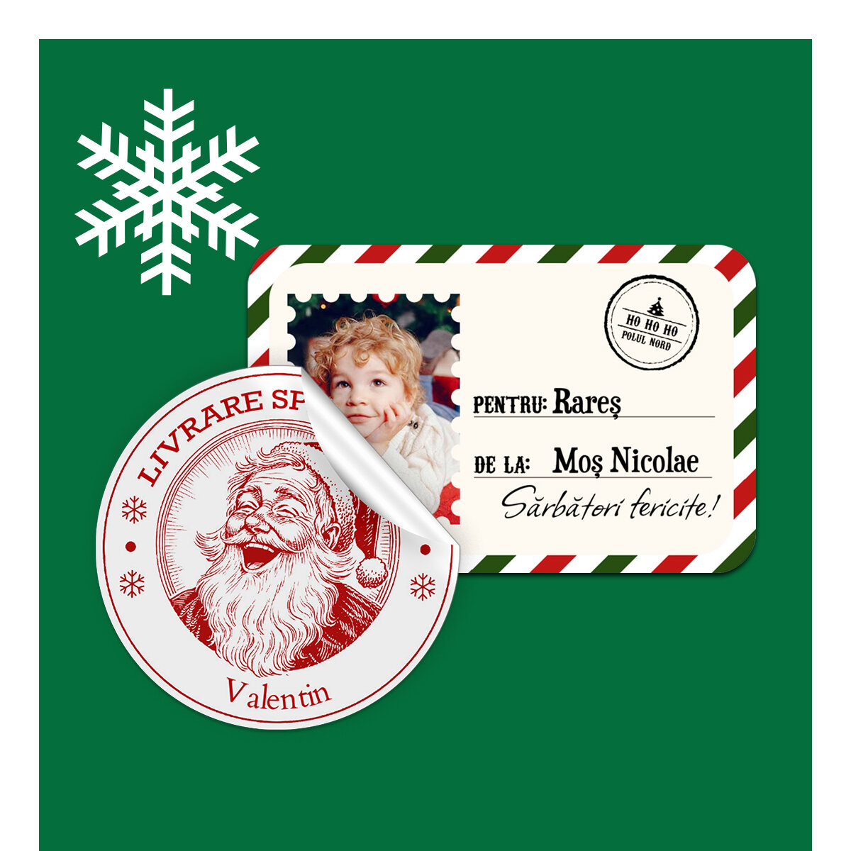 Стикери, персонализирани самозалепващи се етикети от Mos Nicolae