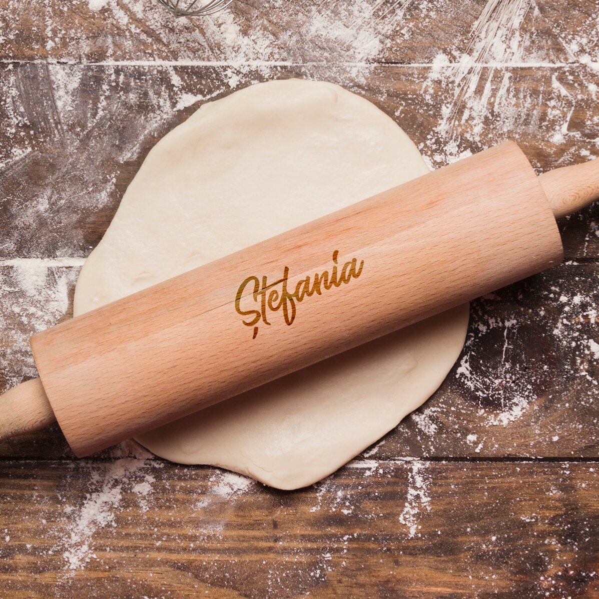 Sucitor de lemn personalizat cu numele tău