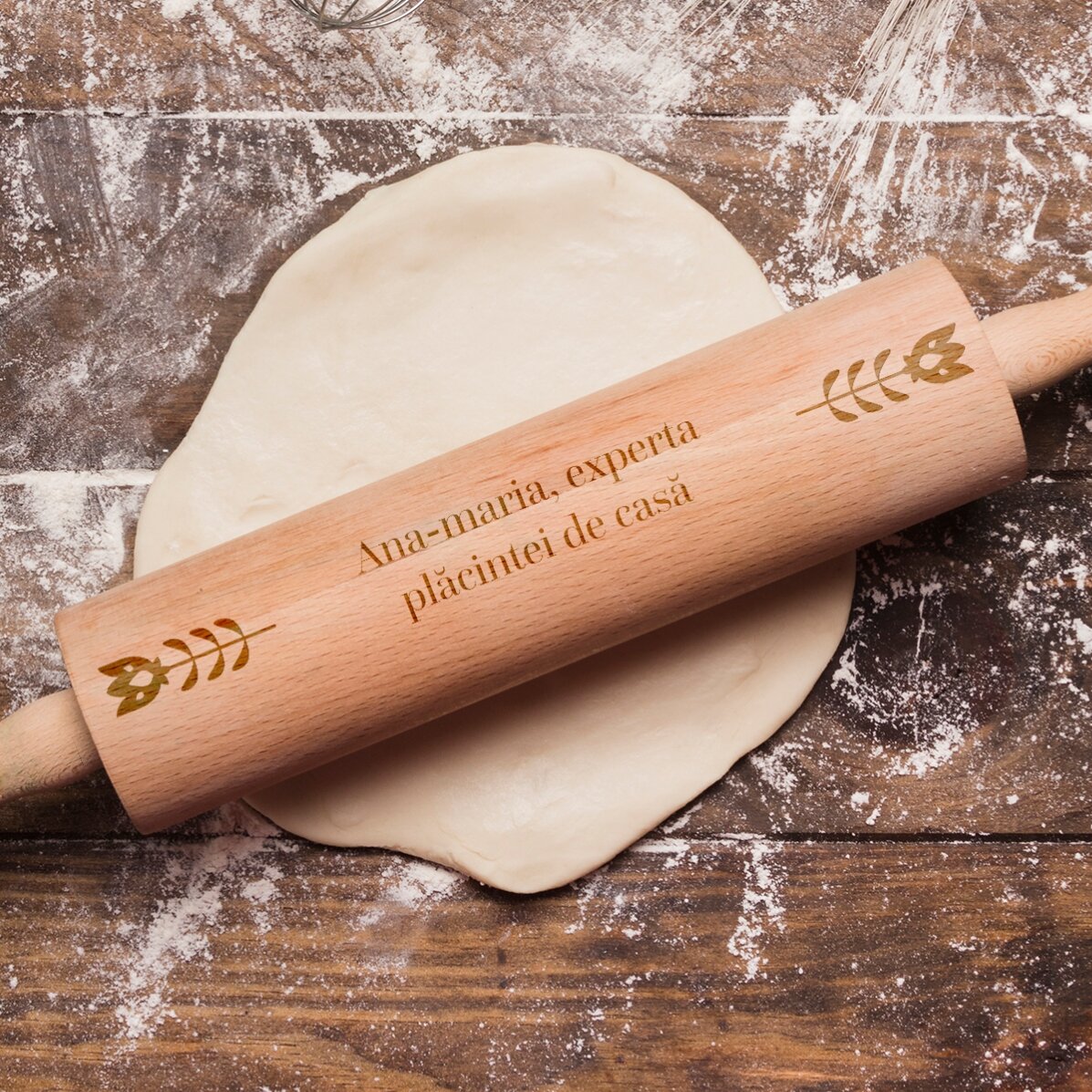 Sucitor de lemn personalizat - Experta plăcintelor