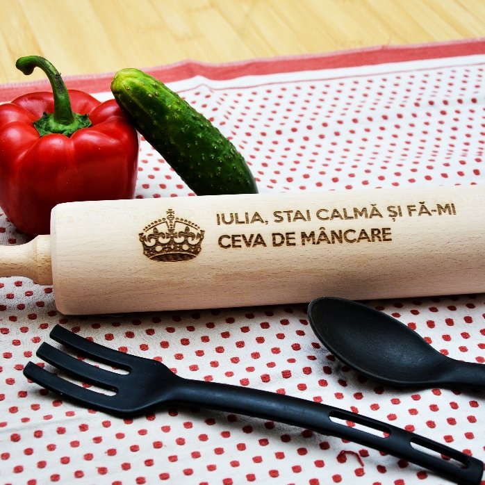 Sucitor de lemn personalizat - Keep Calm