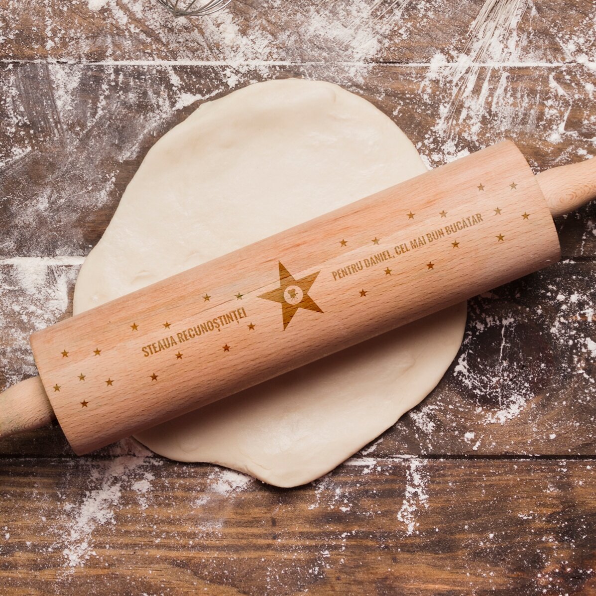 Sucitor de lemn personalizat - Steaua recunoștinței