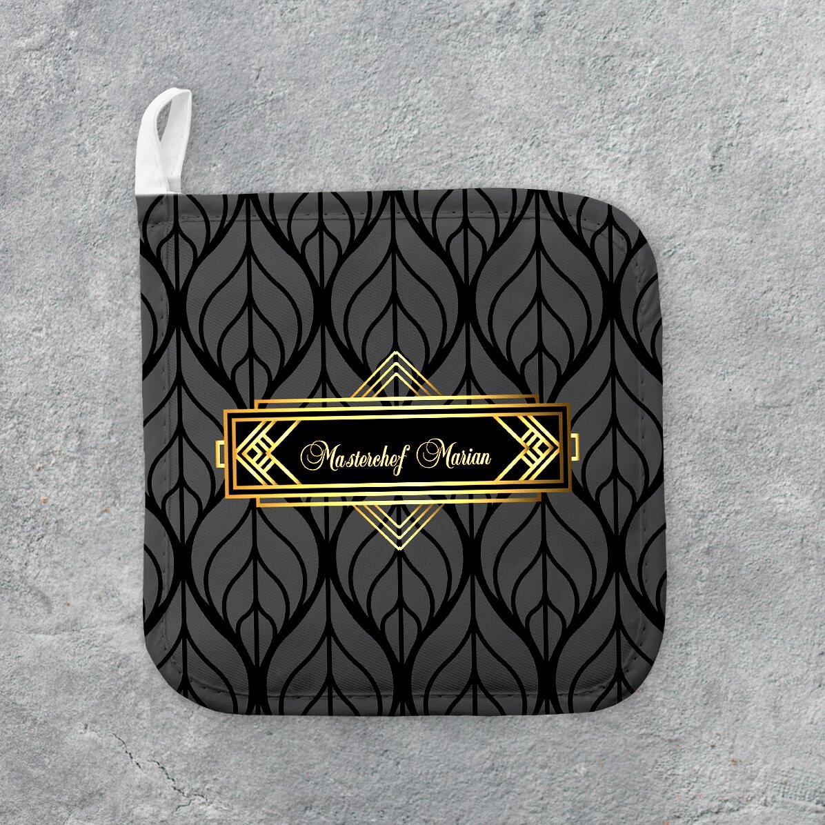 Suport oală fierbinte personalizat cu text - Masterchef 
