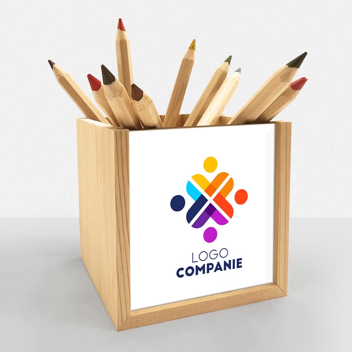 Suport pentru creioane personalizat cu logo