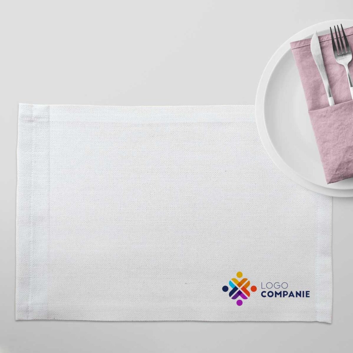 Suport pentru farfurie personalizat cu logo