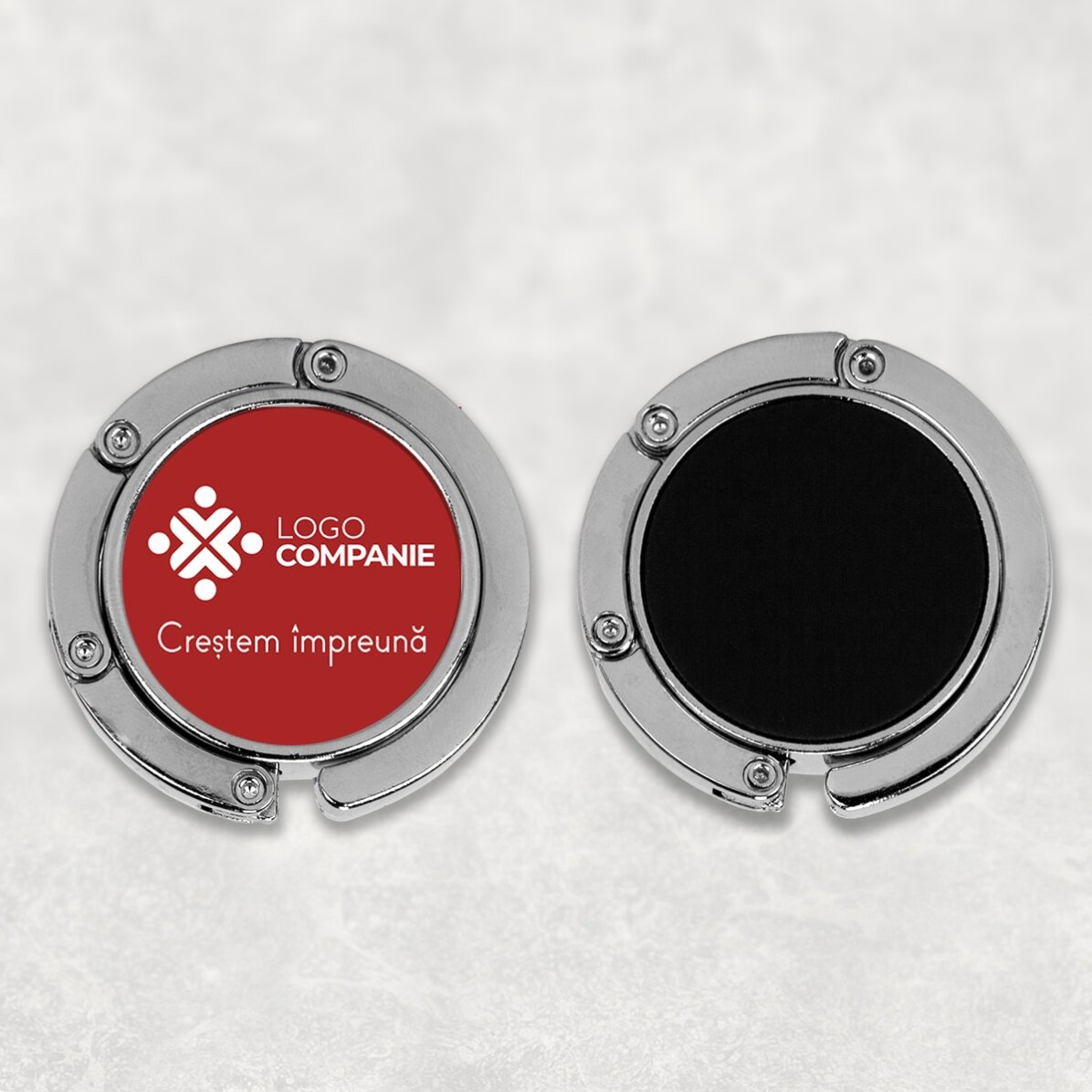 Suport geantă pentru masă personalizat cu logo și text