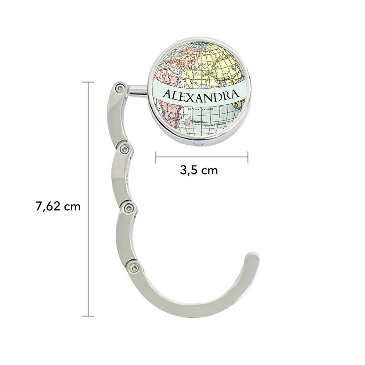 Suport geantă pentru masă personalizat cu nume  - În jurul lumii