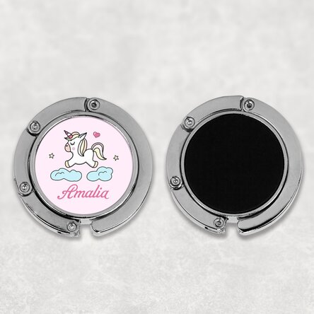 Suport geantă pentru masă personalizat cu nume - Unicorn