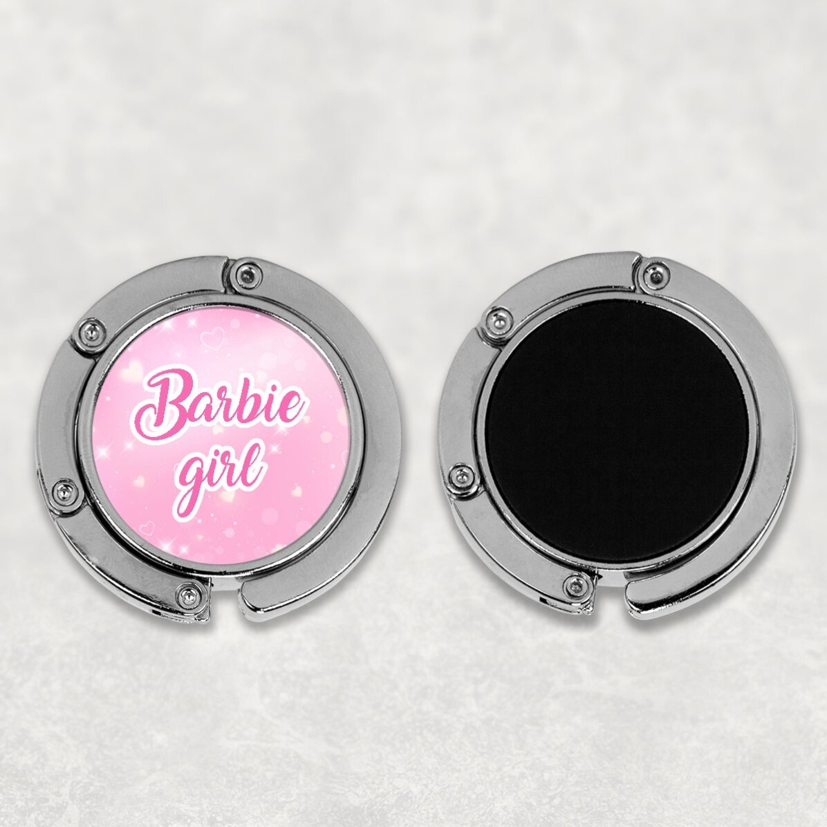 Suport geantă pentru masă personalizat cu text - Barbie