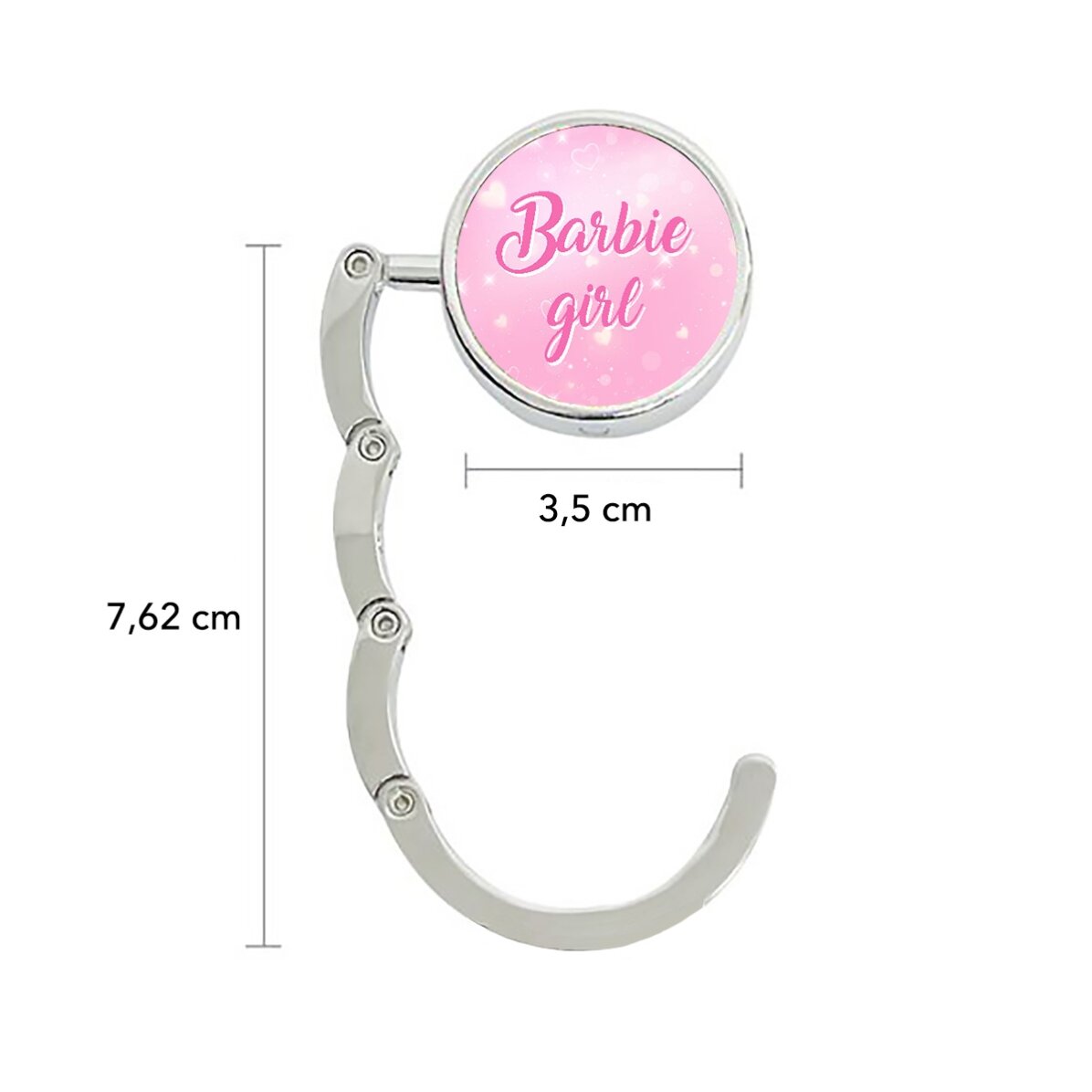 Suport geantă pentru masă personalizat cu text - Barbie