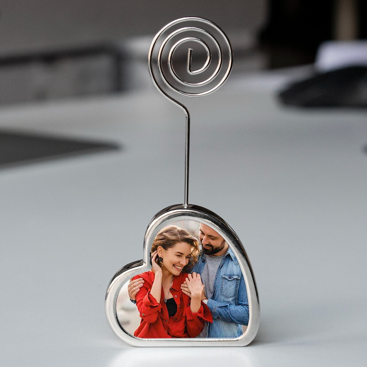 Suport pentru mesaj personalizat cu două poze