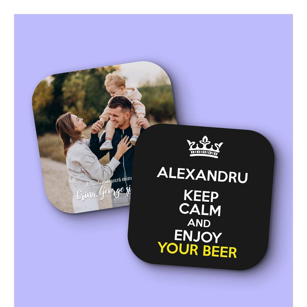 Suporturi personalizate pentru pahare