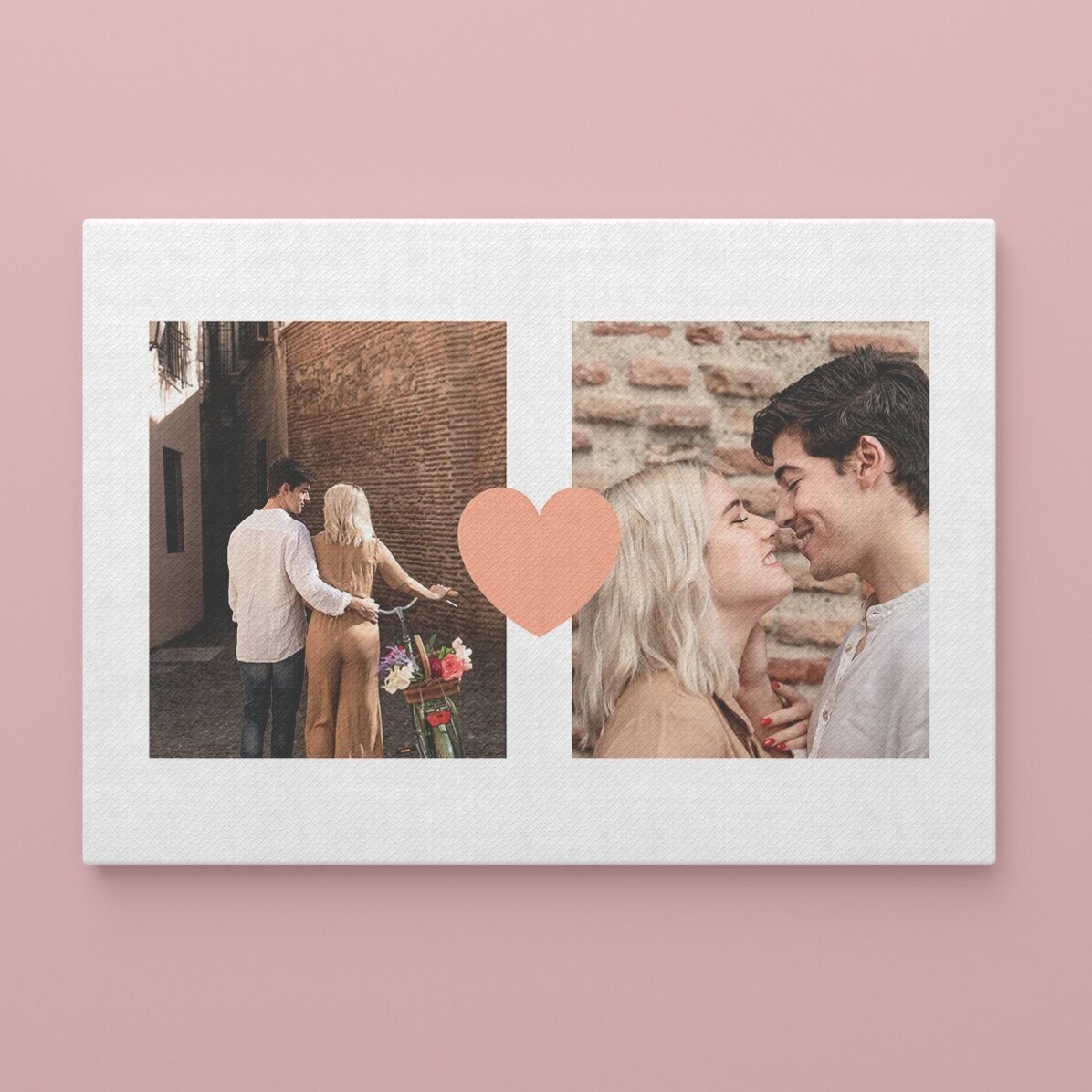 Tablou canvas personalizat cu 2 poze - Us