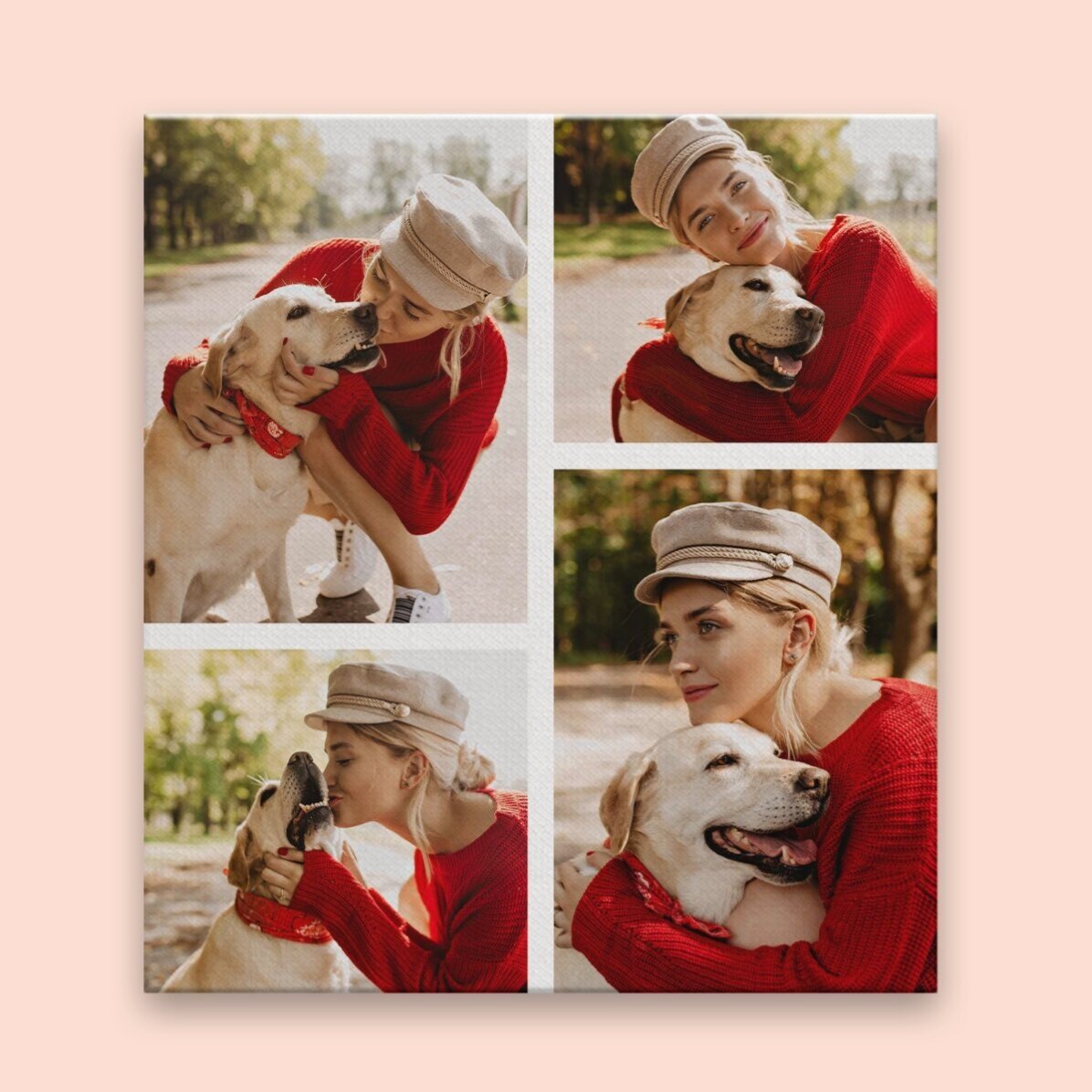 Tablou canvas personalizat cu 4 poze 