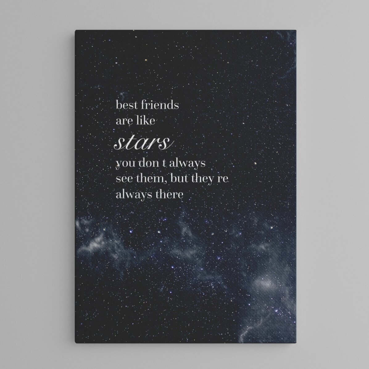 Tablou canvas personalizat cu text - Best Friends