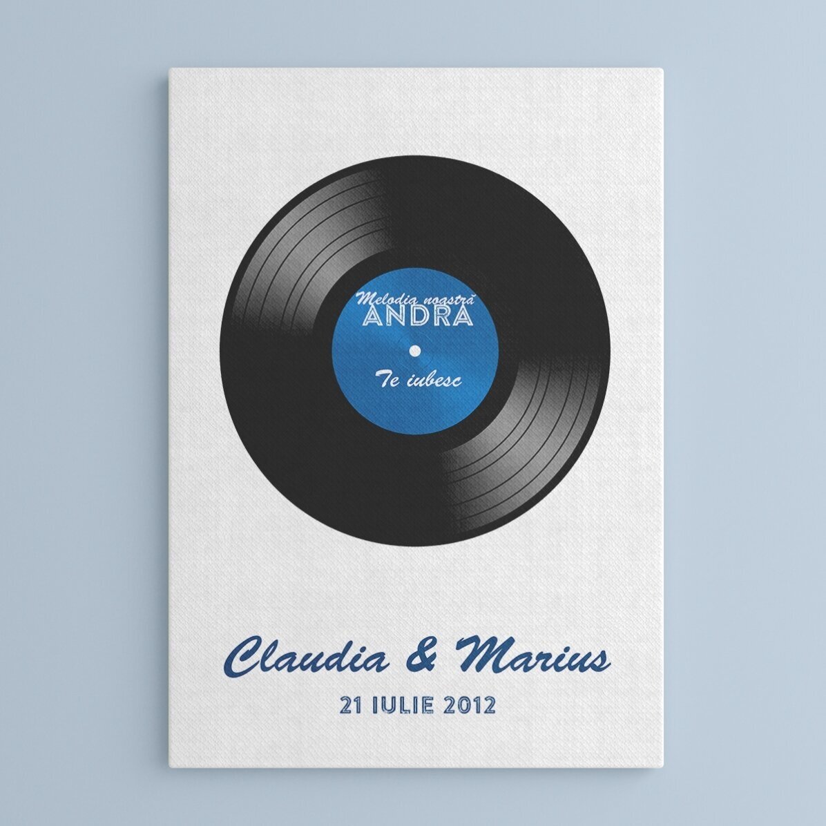 Tablou canvas personalizat melodia noastră