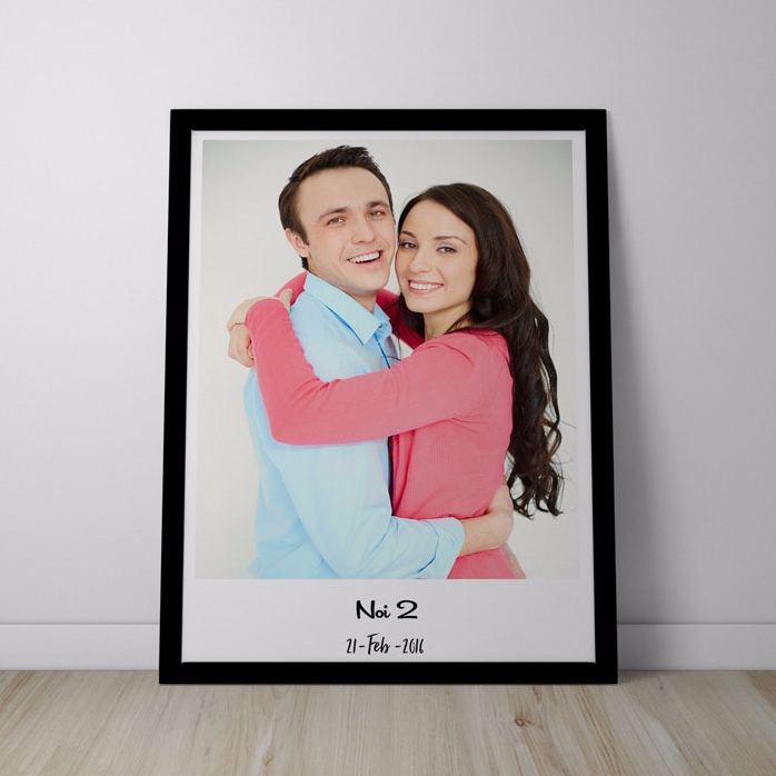 Tablou personalizat cu o poză și text