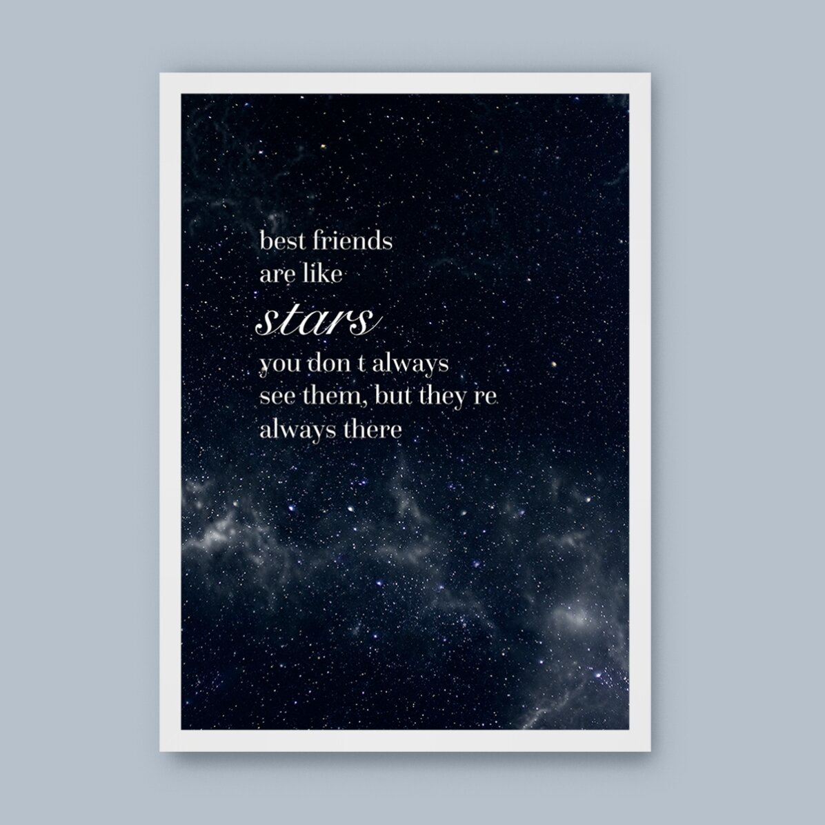 Tablou personalizat cu text - Best Friends