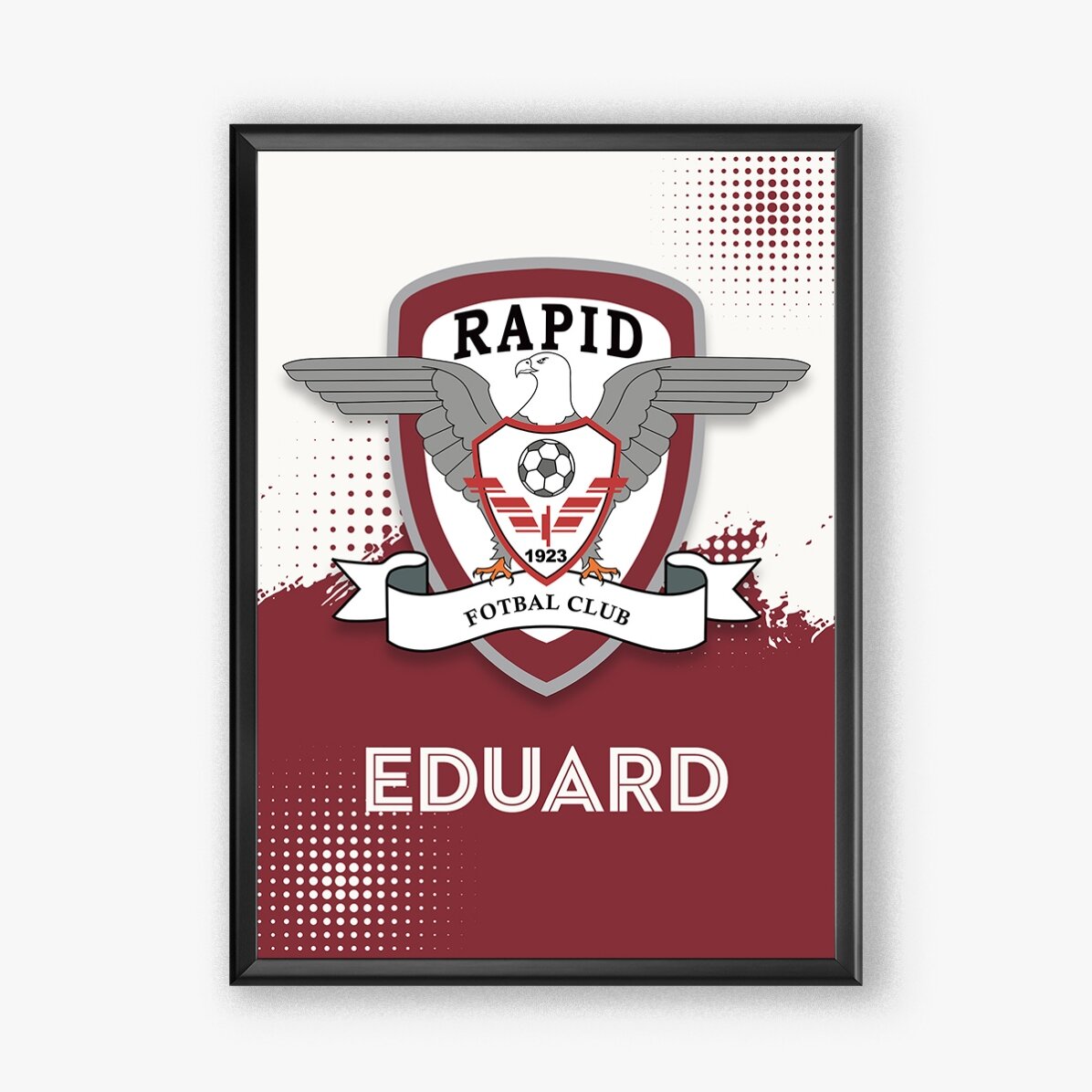 Tablou personalizat FC Rapid personalizat cu nume