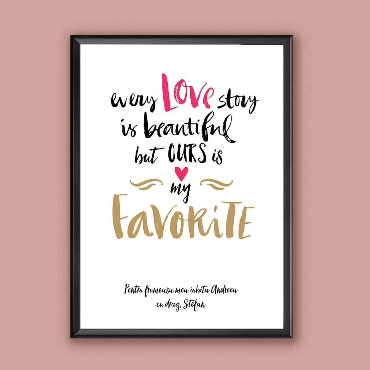 Tablou personalizat Love Story