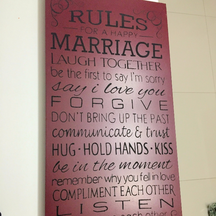 Tablou regulile casatoriei