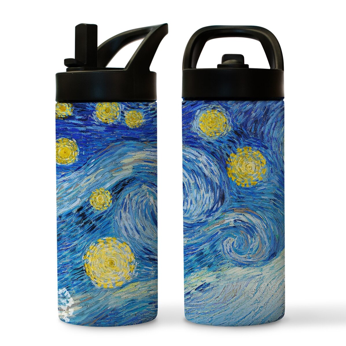 Termos cu mâner și pai - colecție Abstract